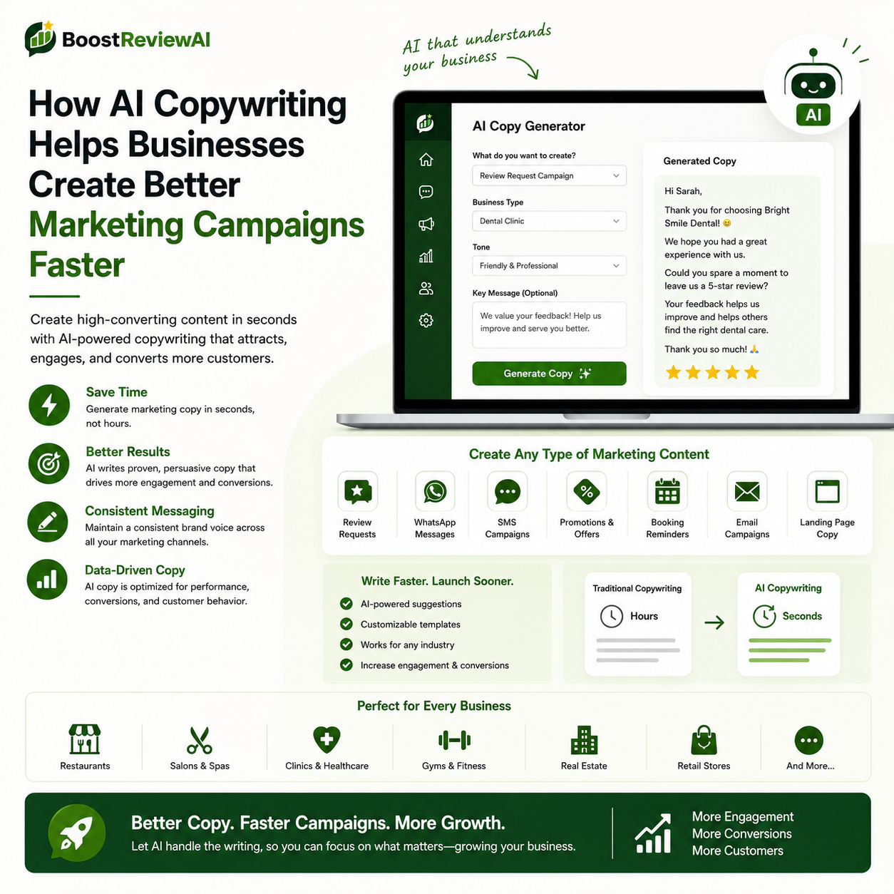 How AI Copywriting Helps Businesses Create Better Marketing Campaigns Faster