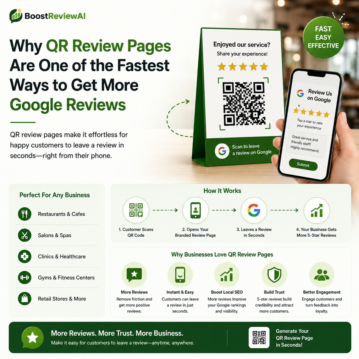Why QR Review Pages Are One of the Fastest Ways to Get More Google Reviews